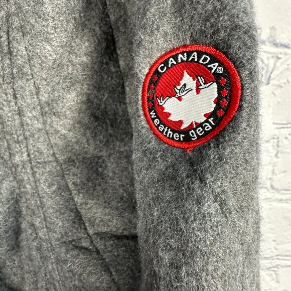 Canada Weathergear Men's Woolverton Fleece Quilted Shirt Jacket, Size M, Carbon - Picture 6 of 15